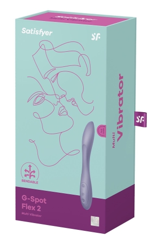 Вібратор для точки G фіолетового кольору Satisfyer G Spot Flex 2 - 4