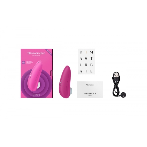 Вакуумный вибратор для клитора бесконтактный розовый Womanizer Starlet 3 - 6