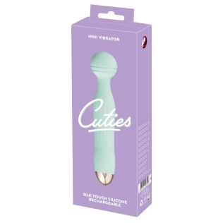 Вибратор Ванд в форме микрофона мятного цвета Soft Silicone