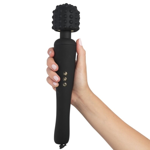 Вібромасажер Wand для інтимних зон з трьома насадками чорний Pornhub Spell Wand Set - 6