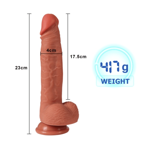 Фалоімітатор реалістичний на присосці тілесного кольору XISE Cock Queen Leo - 10