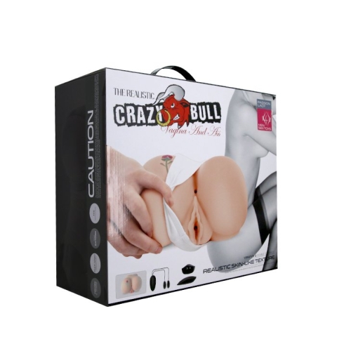 Мастурбатор попка вагина с вибрацией Crazy Bull BM-009107Z-1 - 11