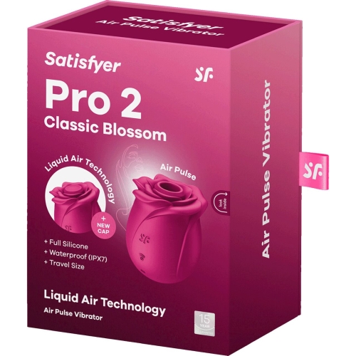 Вакуумний кліторальний стимулятор рожевий Satisfyer Pro 2 Classic Blossom - 7