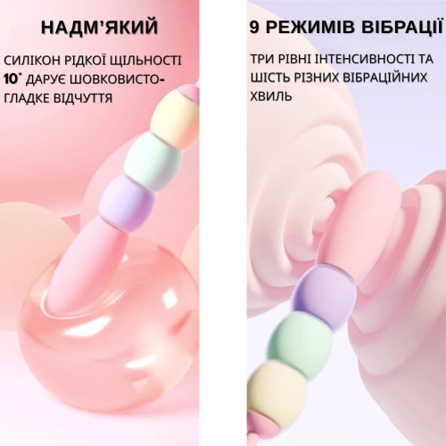 Вибратор универсальный конструктор трансформирующийся с виброяйца в вибратор разноцветный BeYourLover Magic Candy - 8