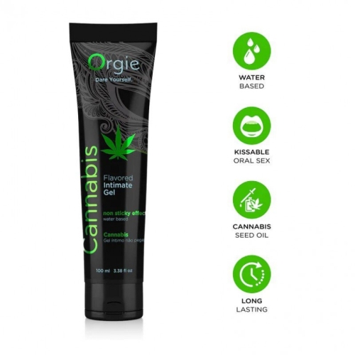 Лубрикант на водній основі Orgie Cannabis Flavor Vaginal Lubricant 100мл - 3