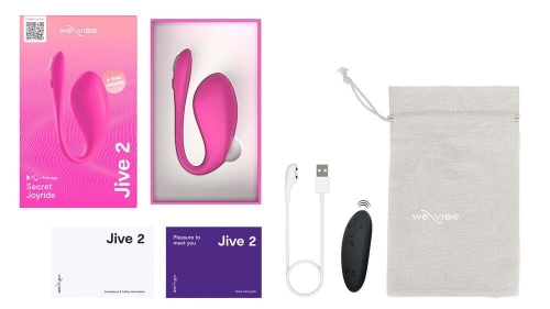 Смарт віброяйце з пультом управління рожевого кольору We-Vibe Jive 2 Electric - 11