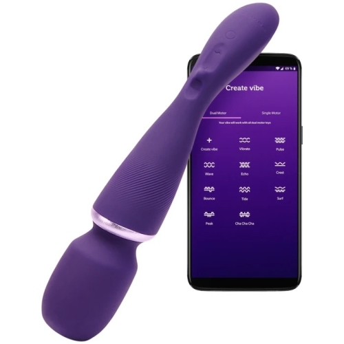 Вібромасажер ванд для стимуляції інтимних зон фіолетовий Wand by We-Vibe - 2