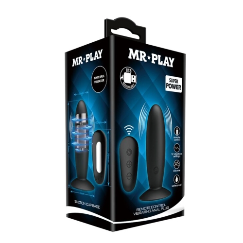 Анальный стимулятор с вибрацией MR PLAY, BI-040045W-MR - 10