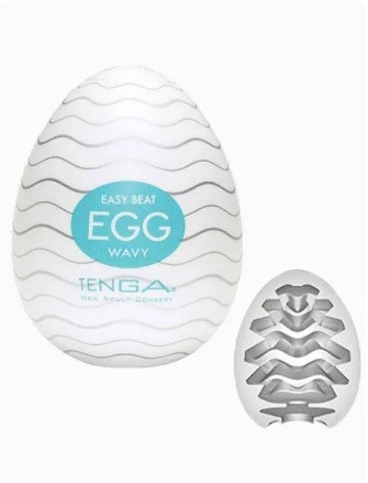 Мастурбатор яйцо без вибрации белого цвета Tenga Egg Wayy - 1