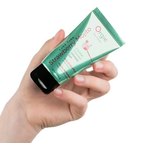Оральный лубрикант со вкусом коктейля Кайпиринья на водной основе Orgie Lube Tube Strawberry Mojito 50 мл - 4