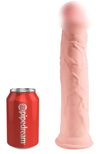 Фалоімітатор реалістичний на присосці тілесного кольору Pipedream King cock plus triple density cock - 1