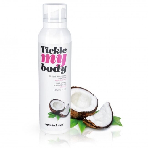 Массажная пена Love To Love TICKLE MY BODY COCONUT 150 мл увлажняющая - 5