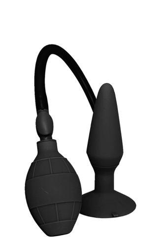 Надувной анальный плаг черный MENZSTUFF LARGE INFLATABLE PLUG - 1