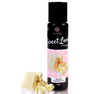 Оральный лубрикант на водно силиконовой основе со вкусом белого шоколада Secret Play White chocolate Gel 60 мл