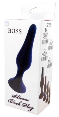 Анальний плаг чорного кольору BOSS of TOYS Plug Medium - 5
