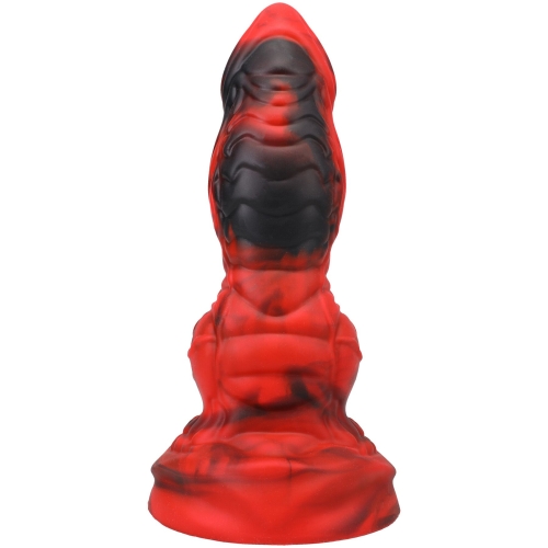 Фэнтезийный фаллоимитатор на присоске красный Doc Johnson Vac-U-Lock x Fantasy Fuckers Red Raider - 4