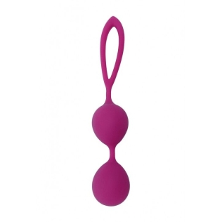 Вагинальные шарики розового цвета Wooomy Taradiddle Magenta Kegel Ball
