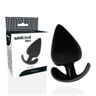 Крупная анальная пробка с ограничителем черная Addicted Toys Anal Plug Black
