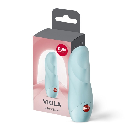 Міні вібратор для клітора блакитний Fun Factory Viola Ice Blue - 6
