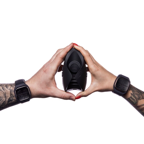 Мастурбатор для пениса Hot Octopuss PULSE DUO LUX пульсация подходит для пар с 2 пультами черный - 2