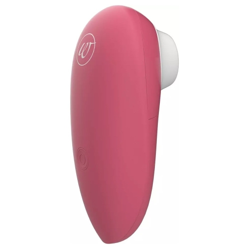 Вакуумный вибратор для клиторальной стимуляции розового цвета Womanizer Mini Red Wine - 3