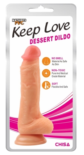 Фаллоимитатор реалистичный на присоске телесный CHISA Keep Love Dessert Dildo - 5