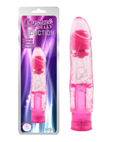 Вібратор гелевий рожевий Chisa Seduction Crustal Jelly - 1