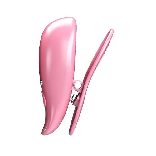 Вибраторы-зажимы для сосков розовые Lybaile Pretty Love Leaf - 4