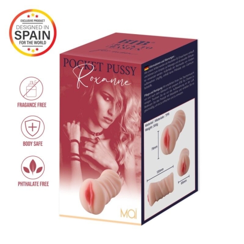 Мастурбатор вагіна тілесного кольору Mai BTB Pocket Vagina Roxanne - 3