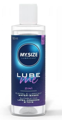 Массажный гель Лубрикант на водной основе 2 в 1 My Size Lube Me 100 мл - 1