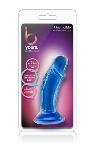 Фаллоимитатор 10/3 см реалистик на присоске синий B YOURS SWEET N SMALL 4INCH DILDO - 2