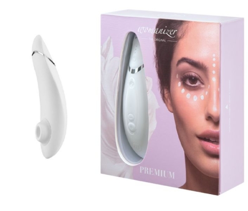 Безконтактний вакуумний стимулятор для клітора білий Womanizer Premium - 1
