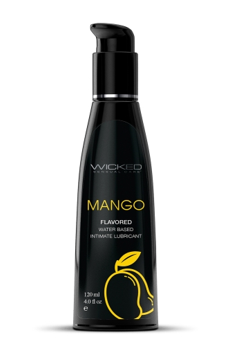 Оральный лубрикант на водной основе со вкусом манго Wicked Sensual Care Аqua 120 мл - 1