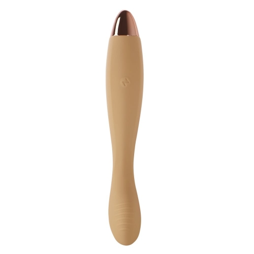 Вібратор для стимуляції точки G та клітора жовтий Sweet Em Velvet Lure - 4