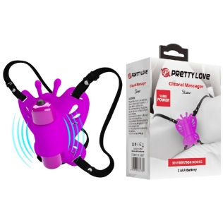 Силіконовий стимулятор метелик для клітора фіолетовий Clitoral Massager SLOANE