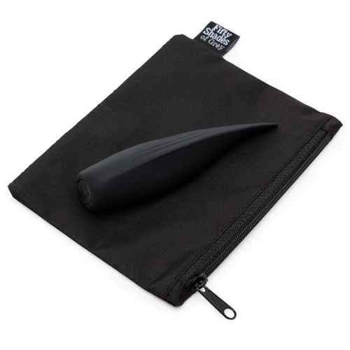 Вібратор для стимуляції клітора чорного кольору Fifty Shades of Grey Sensation Flickering Tongue Vibrator - 6