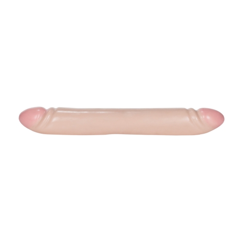 Двосторонній фалоімітатор реалістичний тілесного кольору California exotic novelties Smooth Double Dong Blackjack - 5