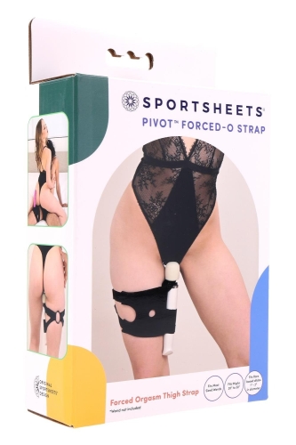 Фиксатор на ногу для игрушек черный Sportsheets Pivot Forced O Strap - 11