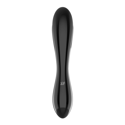 Стеклянный дилдо для двойного удовольствия черный Satisfyer Dazzling Crystal 1 - 4