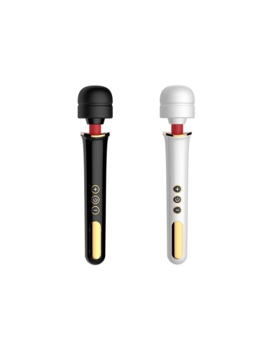 Вібромасажер Ванд у формі мікрофона білого кольору Boss series Massager Super Powerful - 3