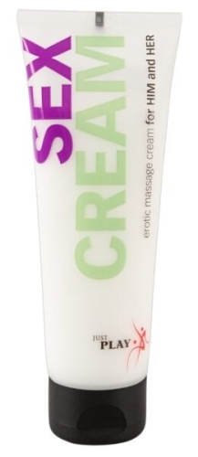 Веганский крем для эротического массажа Just Play Sex Cream 80 мл - 1