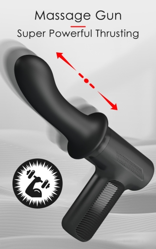 Вибратор пистолет для точки G черный Lybaile Dj Doctor Massage Gun - 13