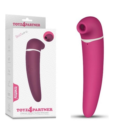 Вакуумный вибратор для клитора розовый Lovetoy Premium Toyz4partner - 1