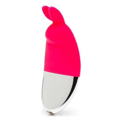 Клиторальный мини стимулятор с ушками красного цвета Fifty Shades of Grey Happy Rabbit Rechargeable Panty Vibrator - 1