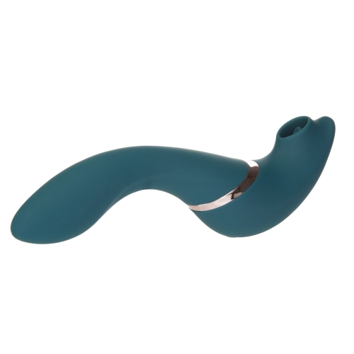 Вакуумний вібратор для стимуляції клітора та точки G зелений Swan The Monarch Swan Teal - 2