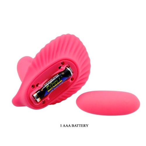 Вибратор вагинальный силиконовый розового цвета PRETTY LOVE FANCY CLAMSHELL - 8