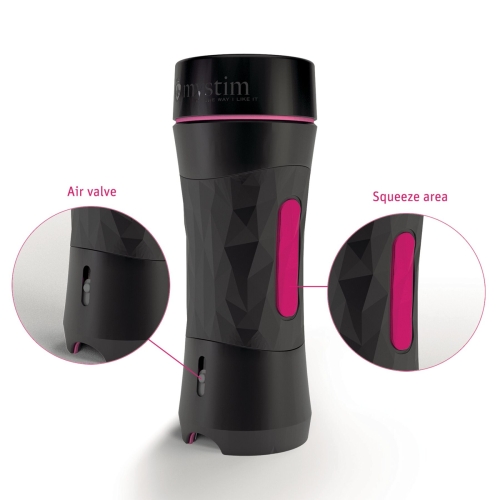Мастурбатор в колбе Вагина телесного цвета Mystim Push me - 2