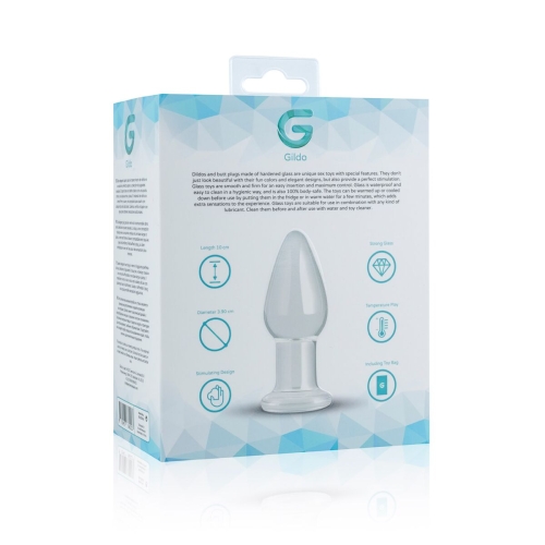 Стеклянная анальная пробка Gildo Glass Buttplug No. 24 - 5