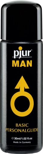 Лубрикант на силиконовой основе pjur MAN Basic personal glide 30 мл мужской для презервативов с длительным скольжением (Пьюр, Пджюр) - 1