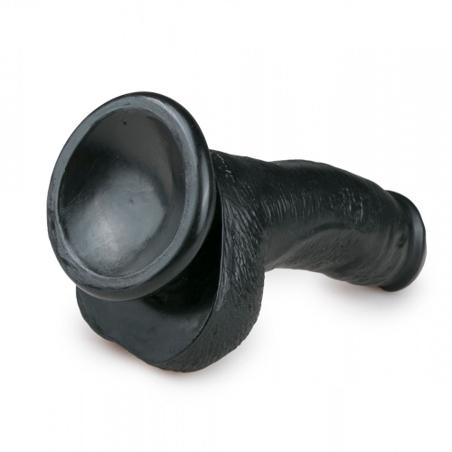 Фаллоимитатор черный реалистичный на присоске EasyToys Realistic Dildo 15 см - 4